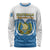 Personalised Guatemala Independence Day Long Sleeve Shirt Guatemalan Coat of Arms Mix Maya Pattern LT01