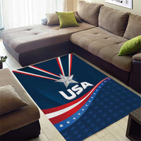 USA Star Medal Area Rug United States of America Champion - Wonder Print Shop