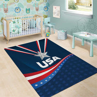 USA Star Medal Area Rug United States of America Champion - Wonder Print Shop