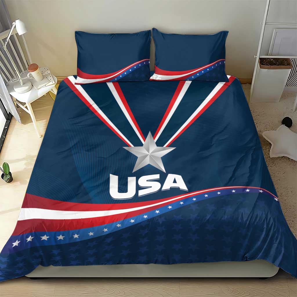 USA Star Medal Bedding Set United States of America Champion - Wonder Print Shop