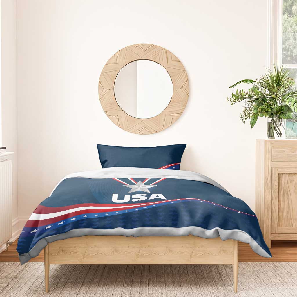 USA Star Medal Bedding Set United States of America Champion - Wonder Print Shop