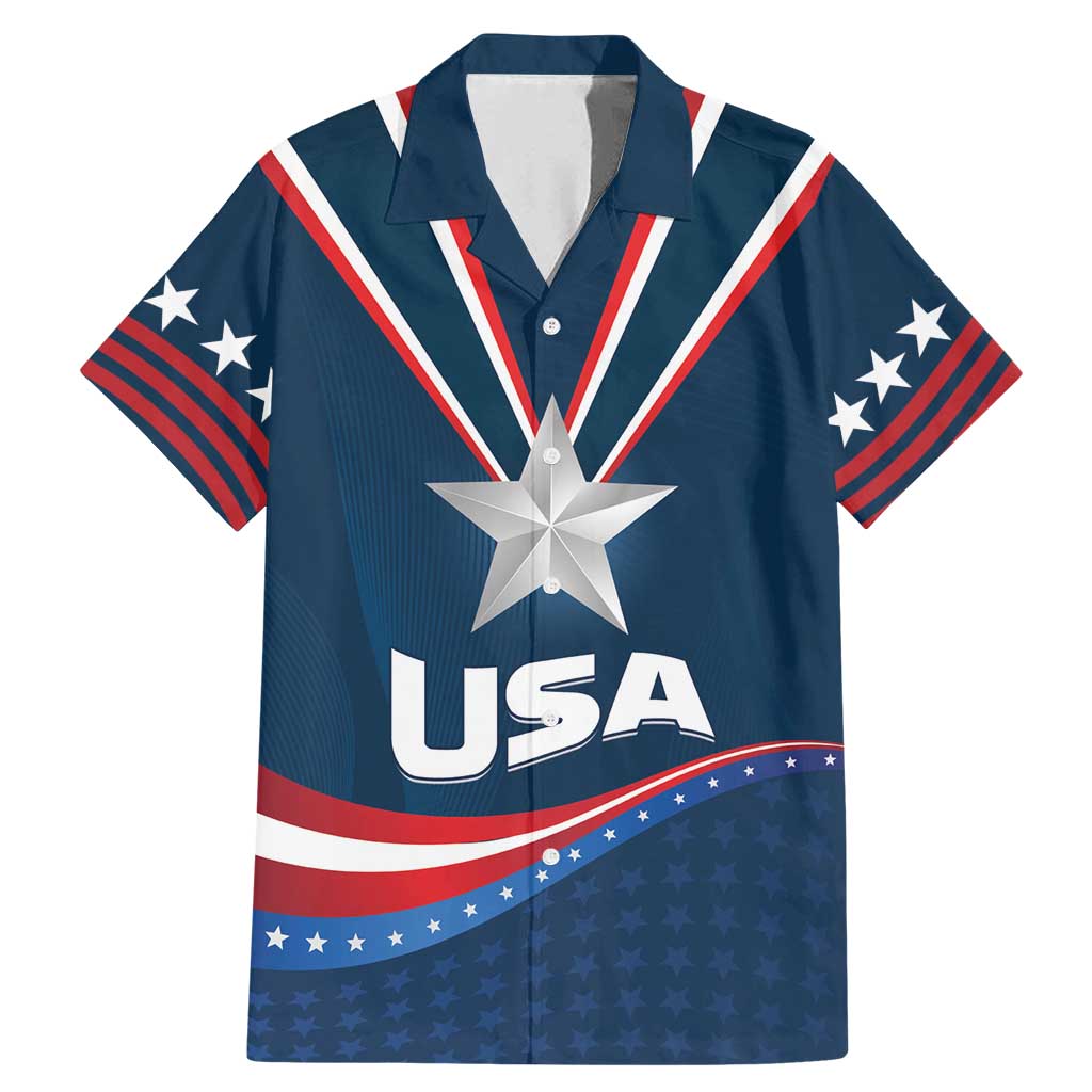 Custom USA Star Medal Family Matching Mermaid Dress and Hawaiian Shirt United States of America Champion - Wonder Print Shop