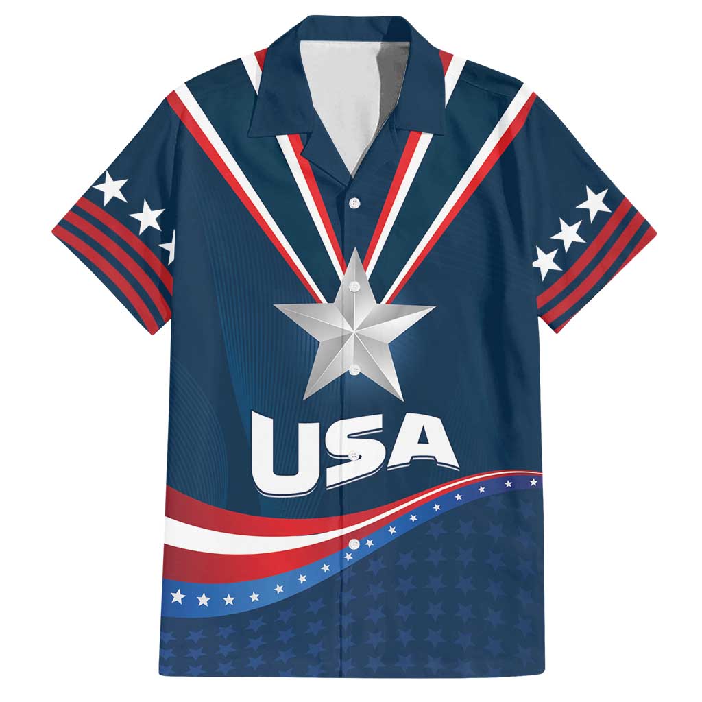 Custom USA Star Medal Family Matching Summer Maxi Dress and Hawaiian Shirt United States of America Champion - Wonder Print Shop