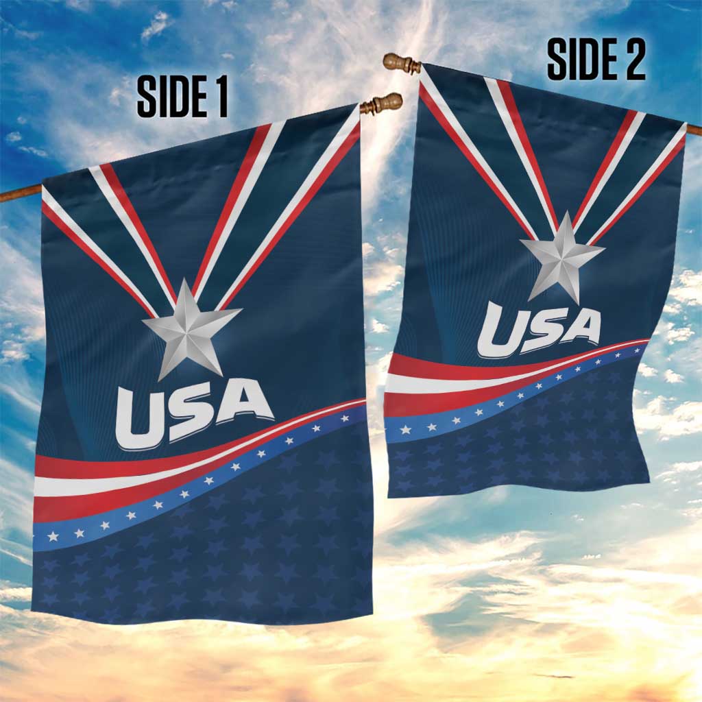 USA Star Medal Garden Flag United States of America Champion - Wonder Print Shop