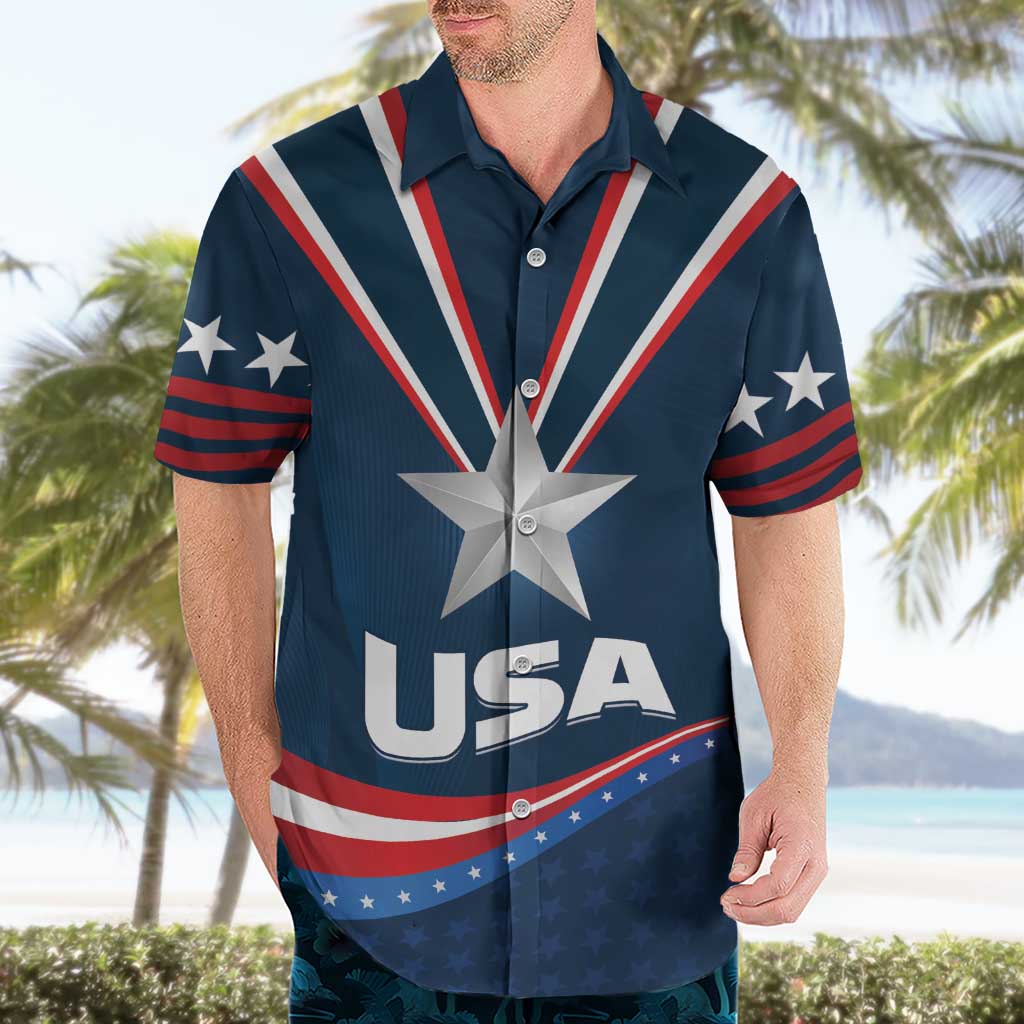 Custom USA Star Medal Hawaiian Shirt United States of America Champion - Wonder Print Shop