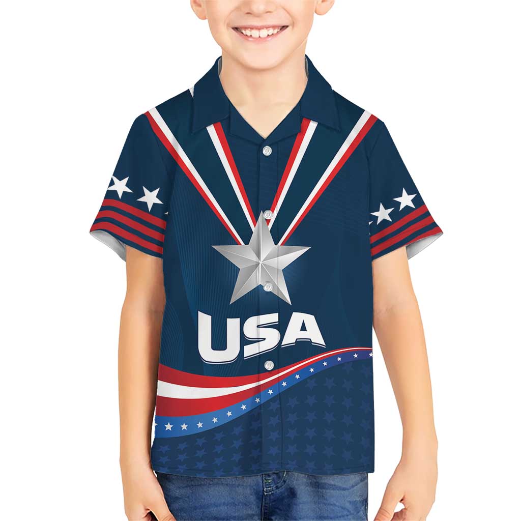 Custom USA Star Medal Hawaiian Shirt United States of America Champion - Wonder Print Shop