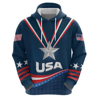Custom USA Star Medal Hoodie United States of America Champion - Wonder Print Shop