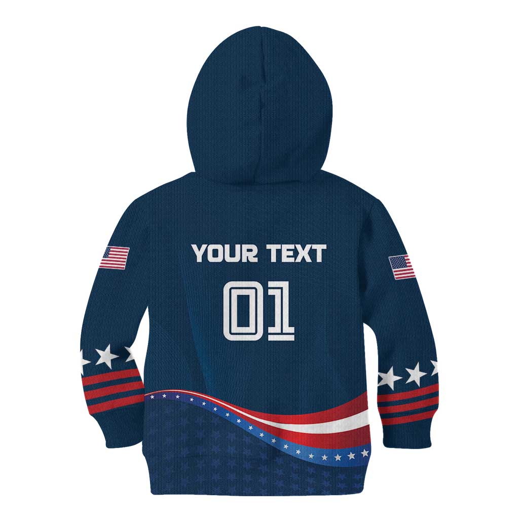 Custom USA Star Medal Kid Hoodie United States of America Champion - Wonder Print Shop