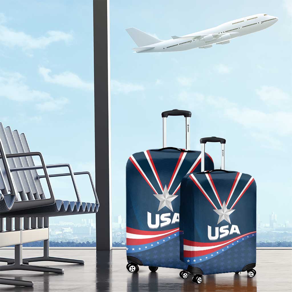 USA Star Medal Luggage Cover United States of America Champion - Wonder Print Shop
