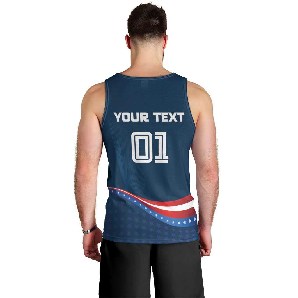 Custom USA Star Medal Men Tank Top United States of America Champion - Wonder Print Shop
