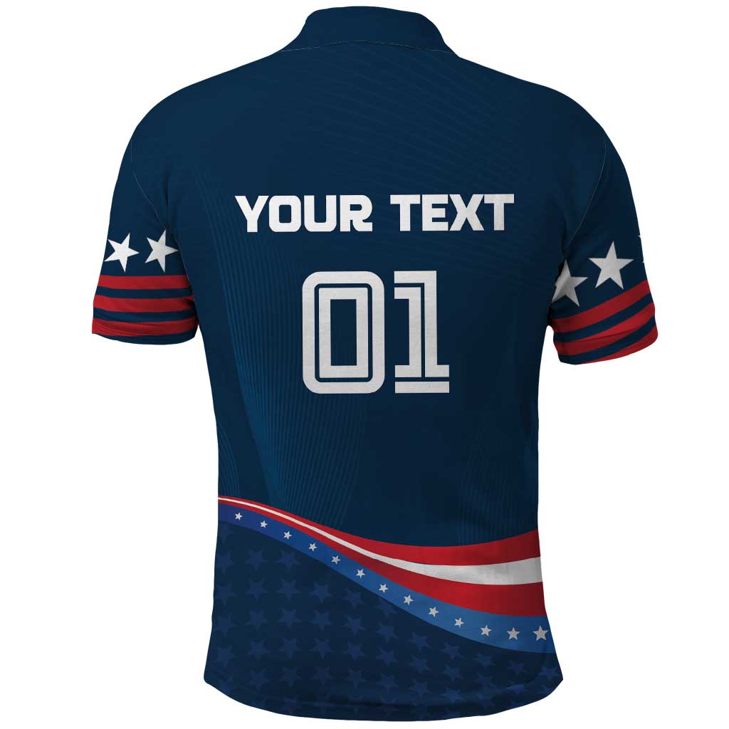 Custom USA Star Medal Polo Shirt United States of America Champion - Wonder Print Shop