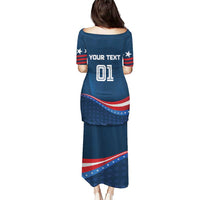 Custom USA Star Medal Puletasi United States of America Champion - Wonder Print Shop