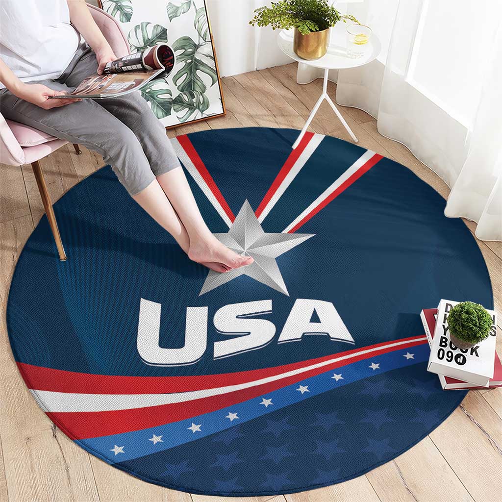 USA Silver Star Medal Round Carpet Team USA Champion