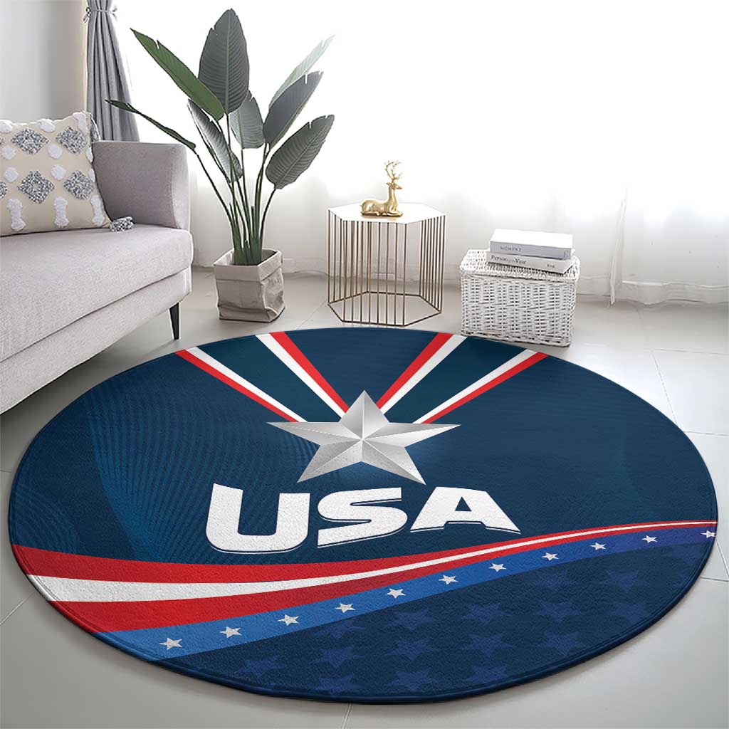 USA Silver Star Medal Round Carpet Team USA Champion