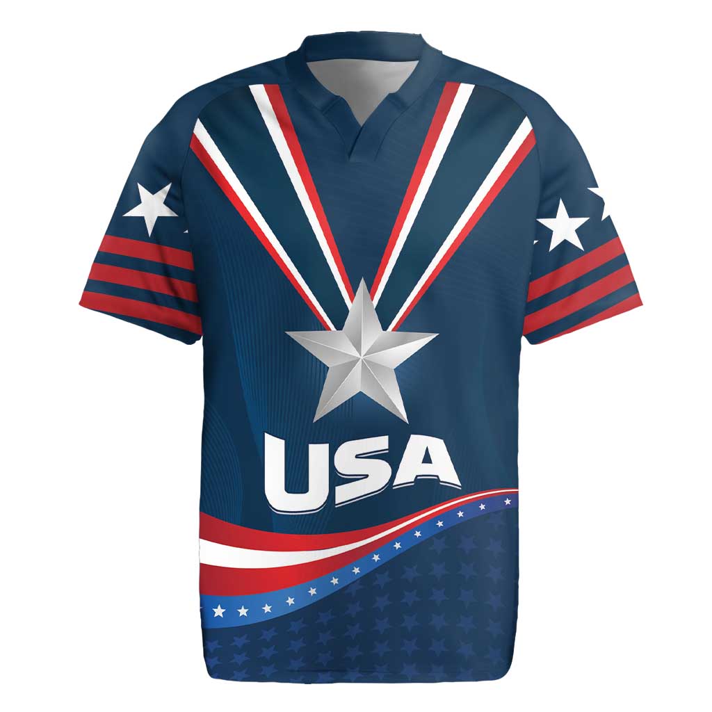 Custom USA Star Medal Rugby Jersey United States of America Champion - Wonder Print Shop