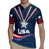 Custom USA Star Medal Rugby Jersey United States of America Champion - Wonder Print Shop