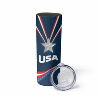 USA Star Medal Skinny Tumbler United States of AmericaChampion - Wonder Print Shop