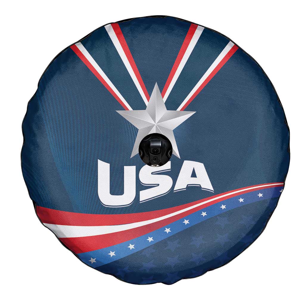 USA Star Medal Spare Tire Cover United States of America Champion - Wonder Print Shop