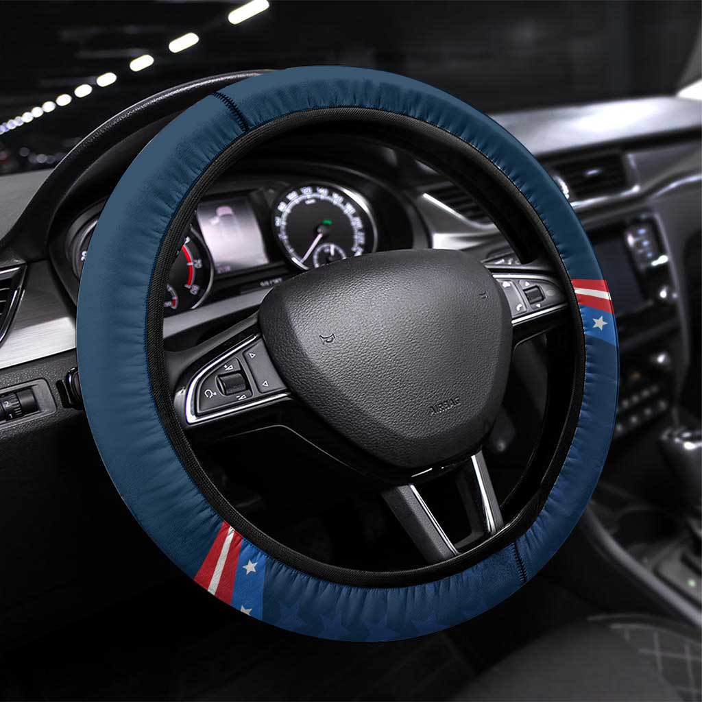 USA Star Medal Steering Wheel Cover United States of America Champion - Wonder Print Shop