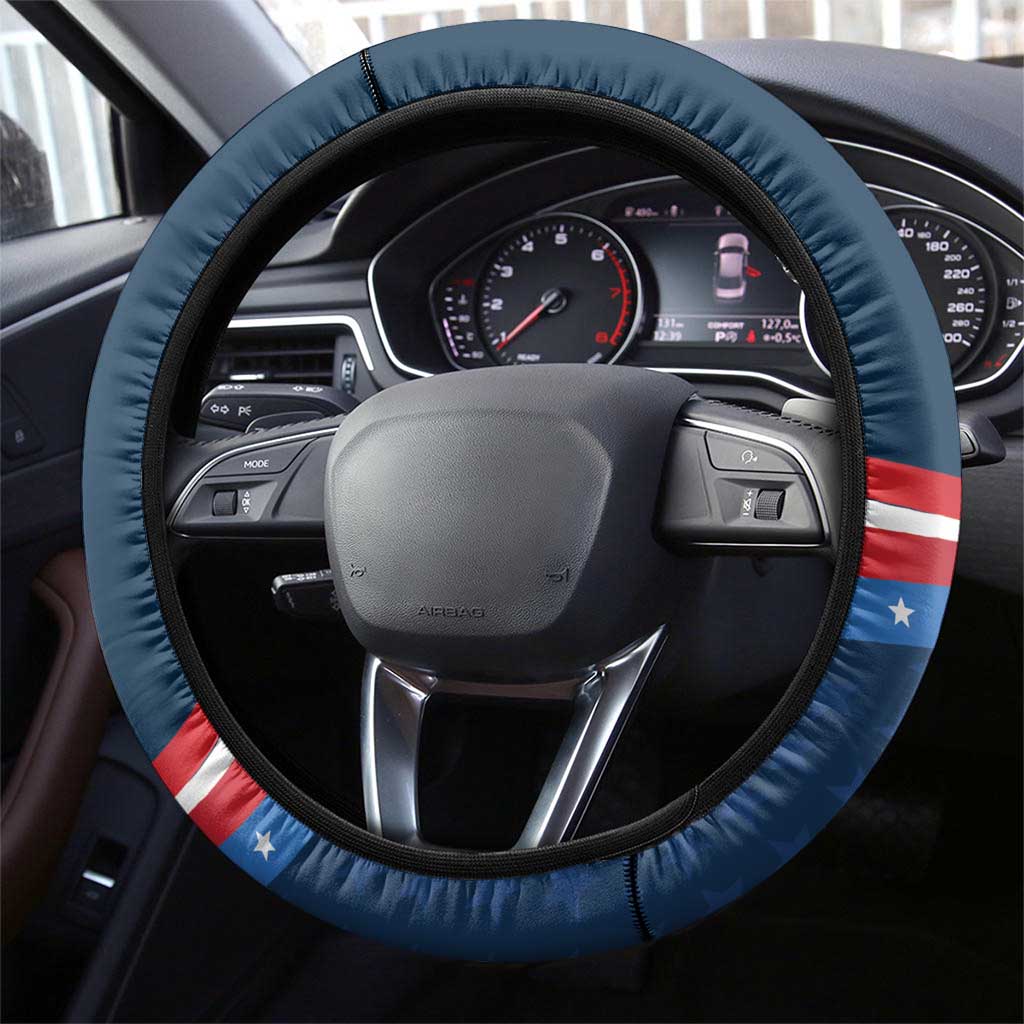 USA Star Medal Steering Wheel Cover United States of America Champion - Wonder Print Shop