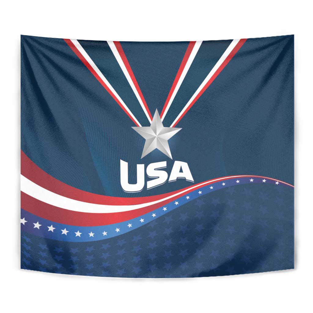 USA Star Medal Tapestry United States of America Champion - Wonder Print Shop