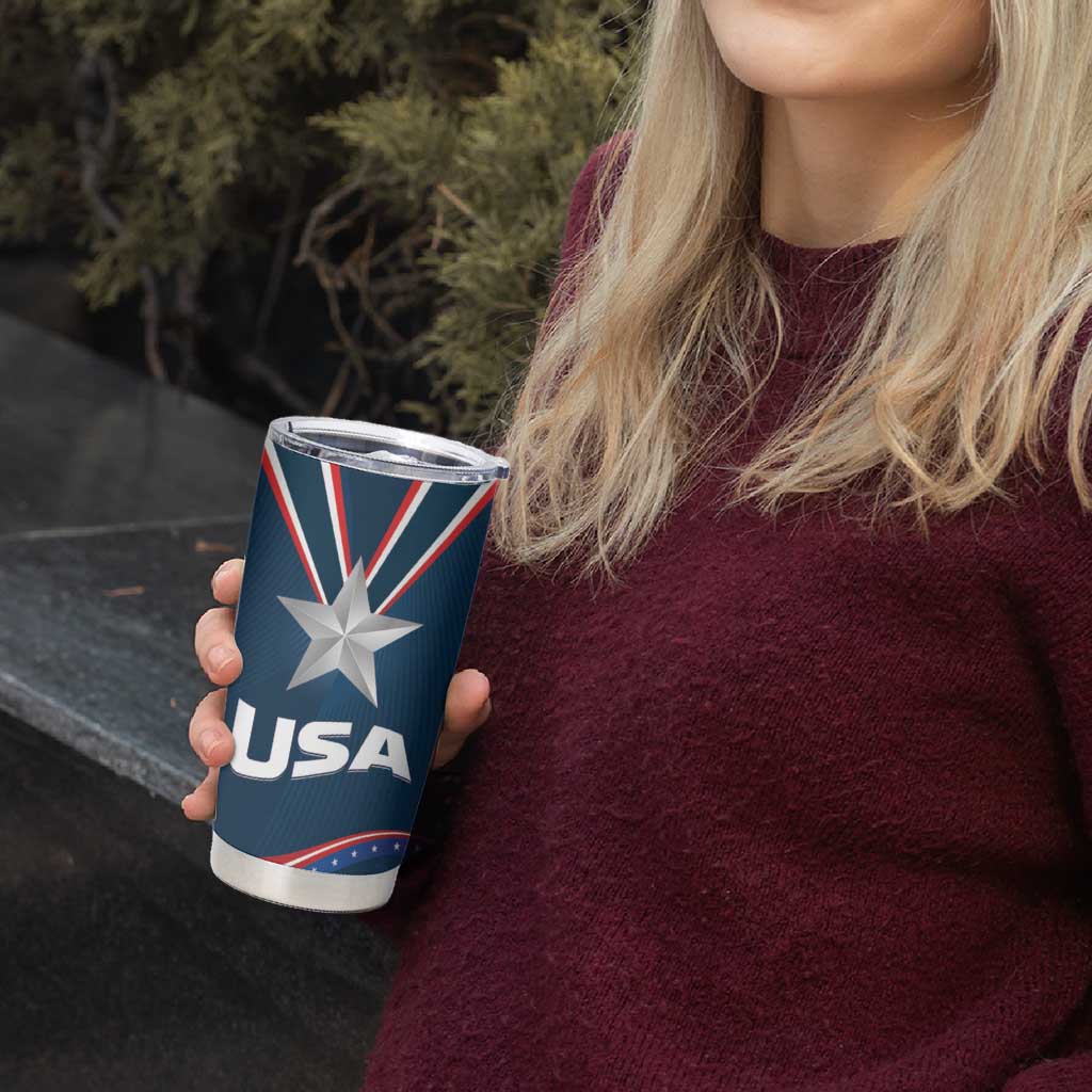 USA Star Medal Tumbler Cup United States of America Champion - Wonder Print Shop