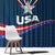 USA Star Medal Window Curtain United States of America Champion - Wonder Print Shop