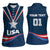 Custom USA Star Medal Women Sleeveless Polo Shirt United States of America Champion - Wonder Print Shop