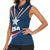 Custom USA Star Medal Women Sleeveless Polo Shirt United States of America Champion - Wonder Print Shop