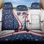 USA Eiffel Tower Back Car Seat Cover One Nation One Team - Wonder Print Shop