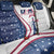 USA Eiffel Tower Back Car Seat Cover One Nation One Team - Wonder Print Shop