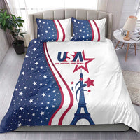 USA Eiffel Tower Bedding Set One Nation One Team - Wonder Print Shop
