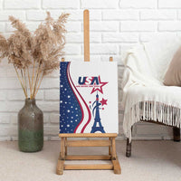 USA Eiffel Tower Canvas Wall Art One Nation One Team - Wonder Print Shop