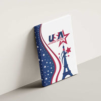 USA Eiffel Tower Canvas Wall Art One Nation One Team - Wonder Print Shop