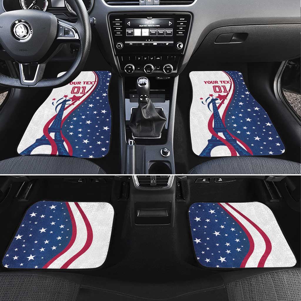 USA Eiffel Tower Car Mats One Nation One Team - Wonder Print Shop
