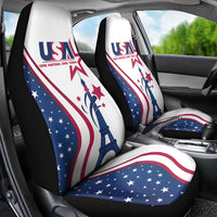 USA Eiffel Tower Car Seat Cover One Nation One Team - Wonder Print Shop