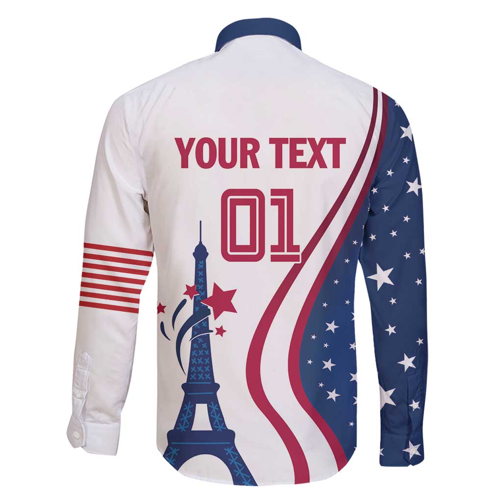 Custom USA Eiffel Tower Family Matching Summer Maxi Dress and Hawaiian Shirt One Nation One Team - Wonder Print Shop