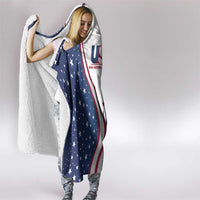 USA Eiffel Tower Hooded Blanket One Nation One Team