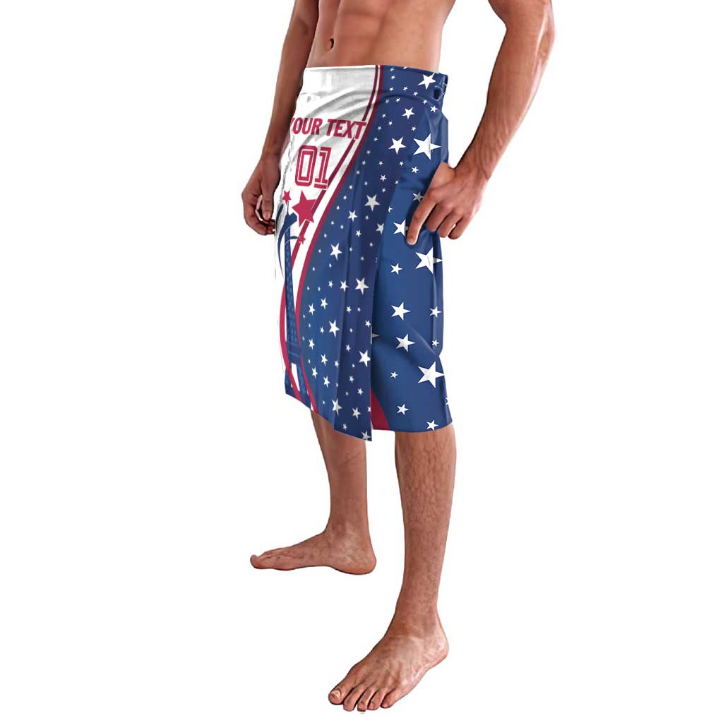 Custom USA Eiffel Tower Lavalava One Nation One Team - Wonder Print Shop