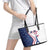 USA Eiffel Tower Leather Tote Bag One Nation One Team - Wonder Print Shop