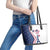 USA Eiffel Tower Leather Tote Bag One Nation One Team - Wonder Print Shop