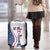 USA Eiffel Tower Luggage Cover One Nation One Team - Wonder Print Shop