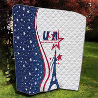 USA Eiffel Tower Quilt One Nation One Team - Wonder Print Shop