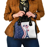 USA Eiffel Tower Shoulder Handbag One Nation One Team