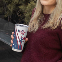 USA Eiffel Tower Tumbler Cup One Nation One Team - Wonder Print Shop