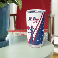 USA Eiffel Tower Tumbler Cup One Nation One Team - Wonder Print Shop