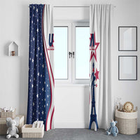 USA Eiffel Tower Window Curtain One Nation One Team - Wonder Print Shop