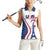Custom USA Eiffel Tower Women Sleeveless Polo Shirt One Nation One Team - Wonder Print Shop