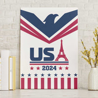 USA 2024 Eiffel Tower Canvas Wall Art United States Summer Sport - Wonder Print Shop