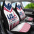 USA 2024 Eiffel Tower Car Seat Cover United States Summer Sport - Wonder Print Shop